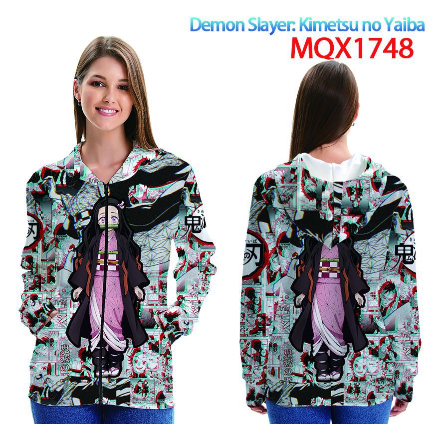 demon slayer anime 3d printed hoodie 2xs to 4xl