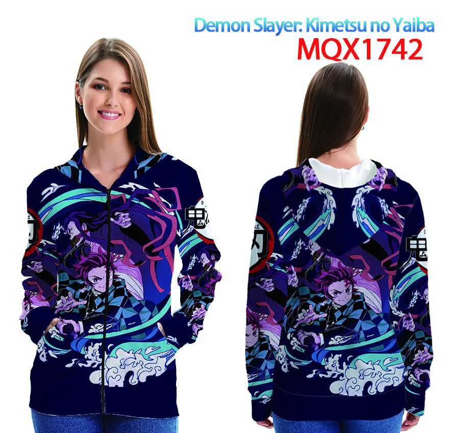 demon slayer anime 3d printed hoodie 2xs to 4xl