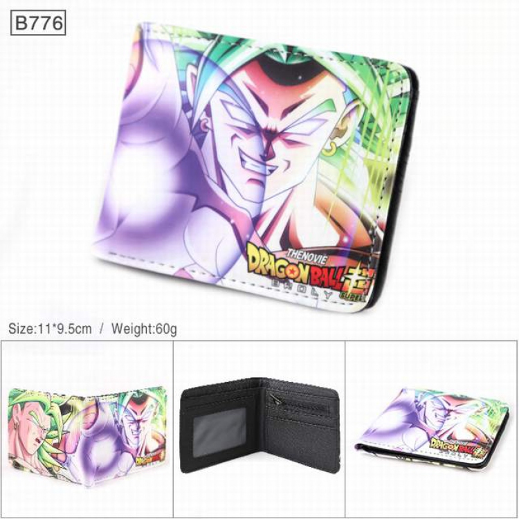 Dragon Ball Full color PU twill two fold short wallet 11X9.5CM 60G-B776