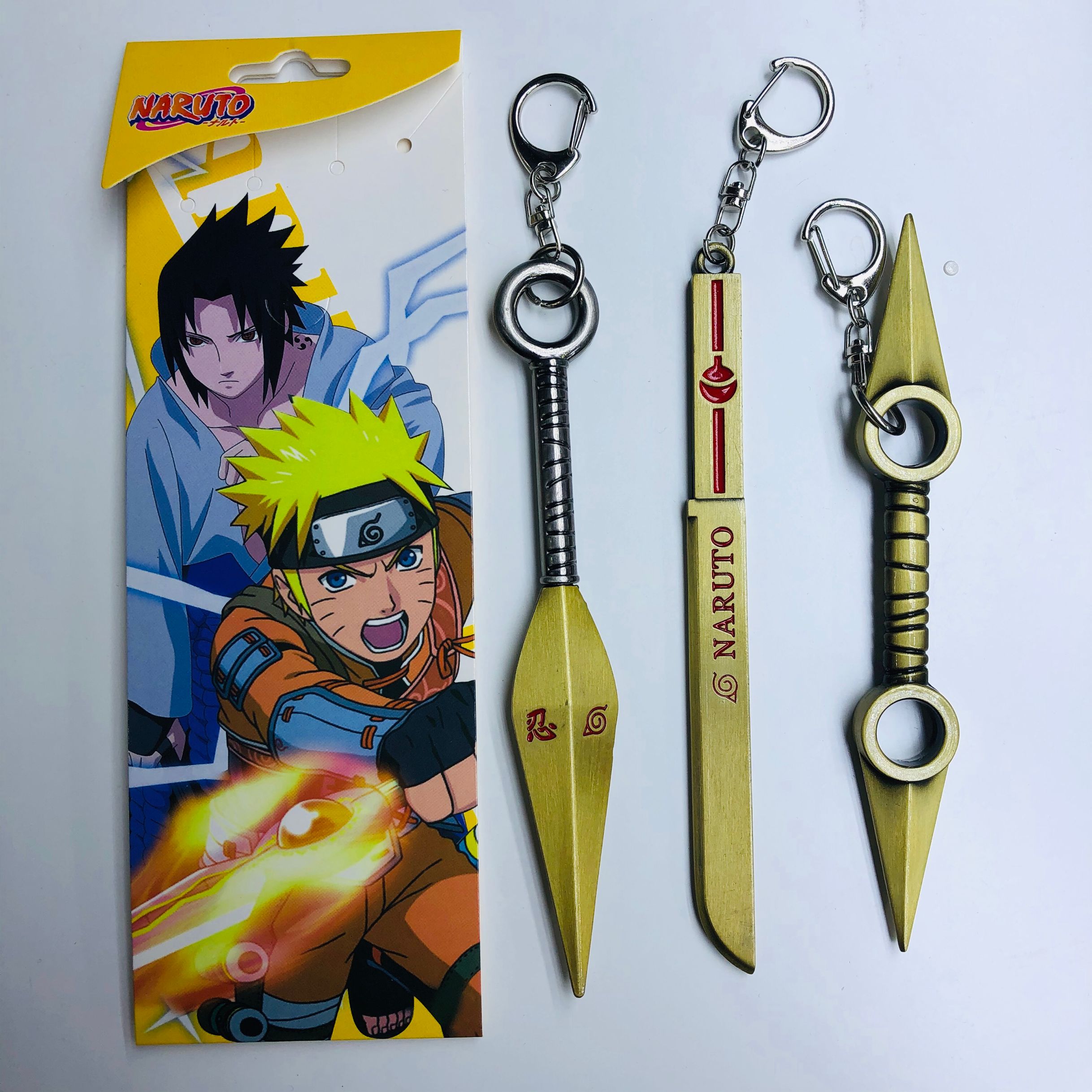 naruto anime weapon keychain