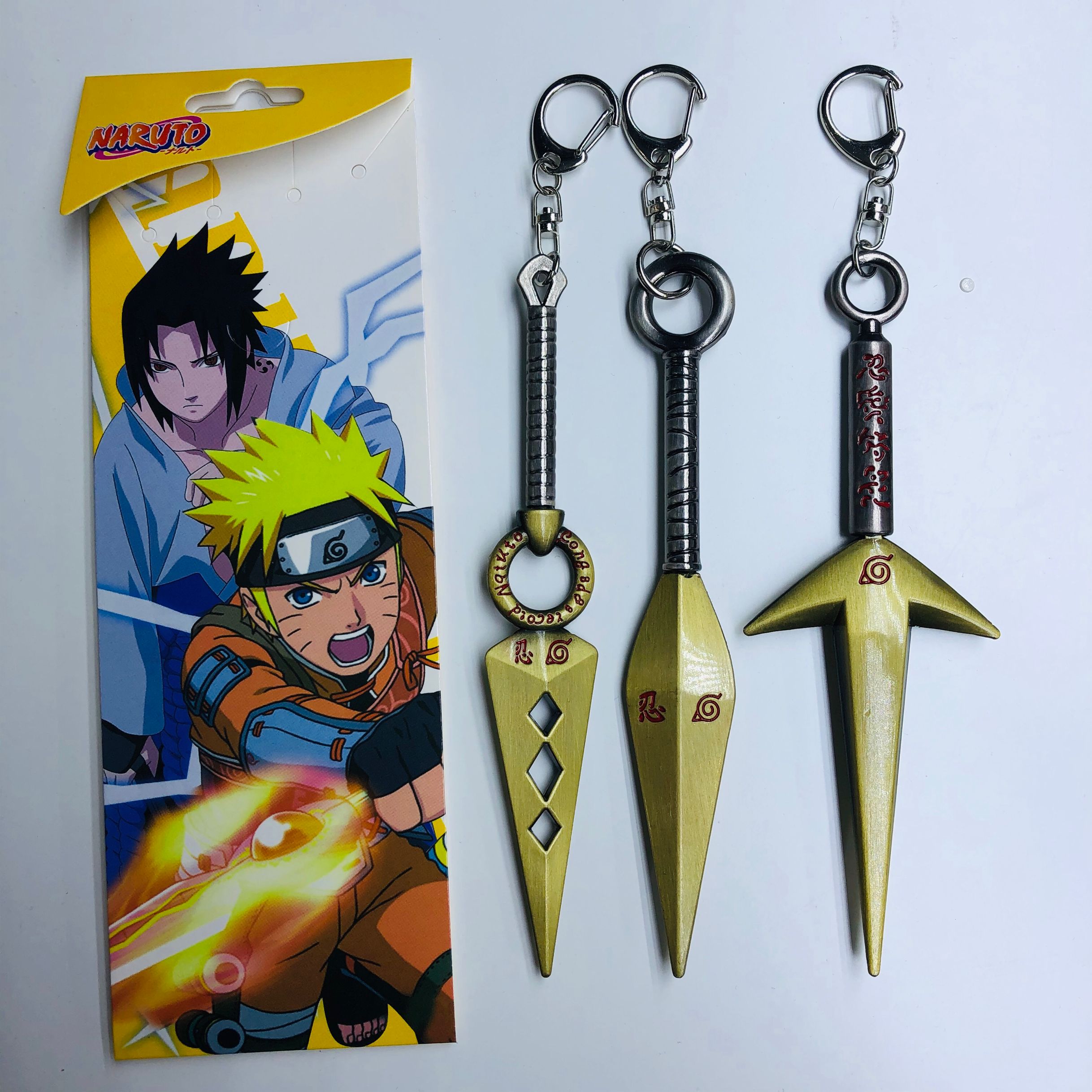 naruto anime weapon keychain