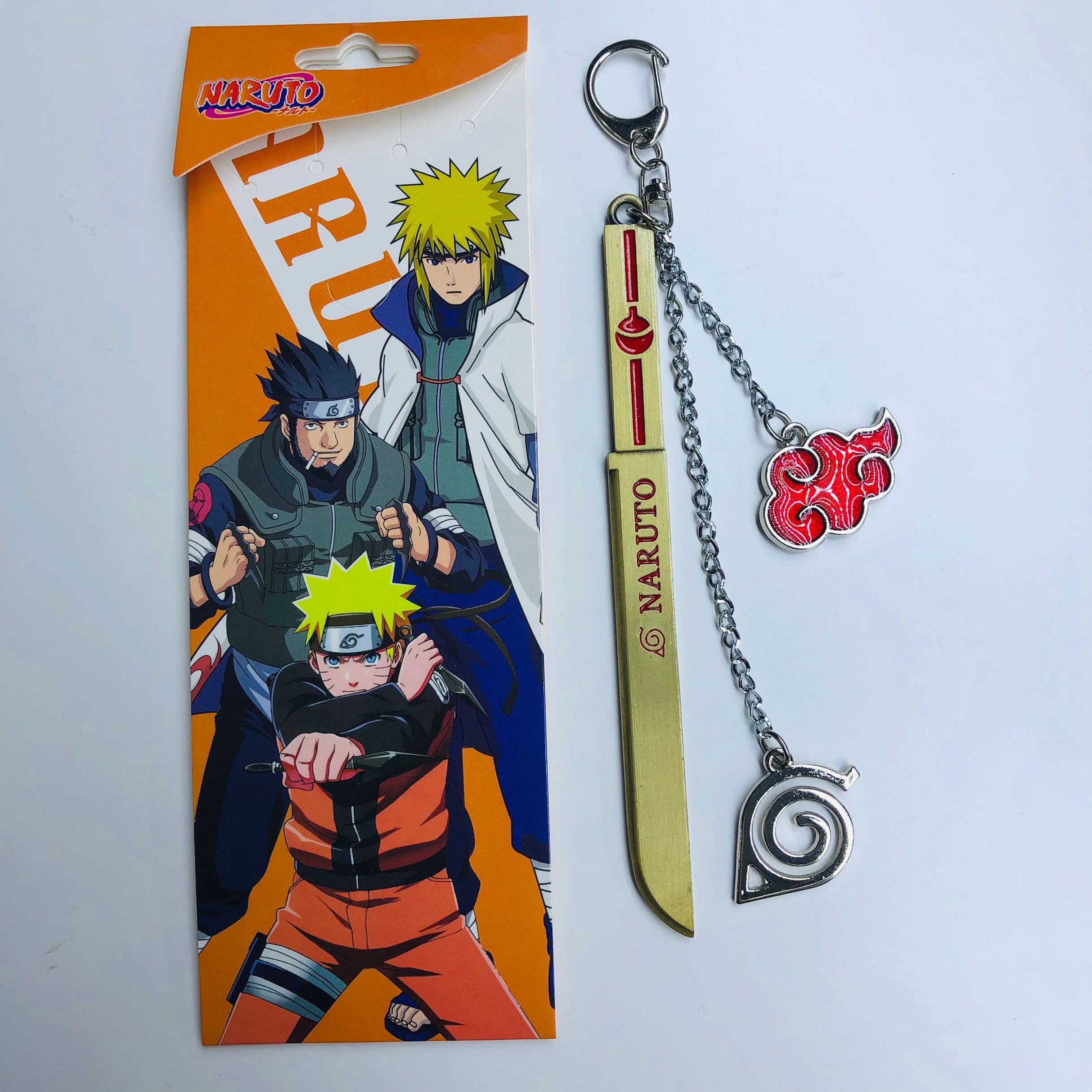 naruto anime weapon keychain