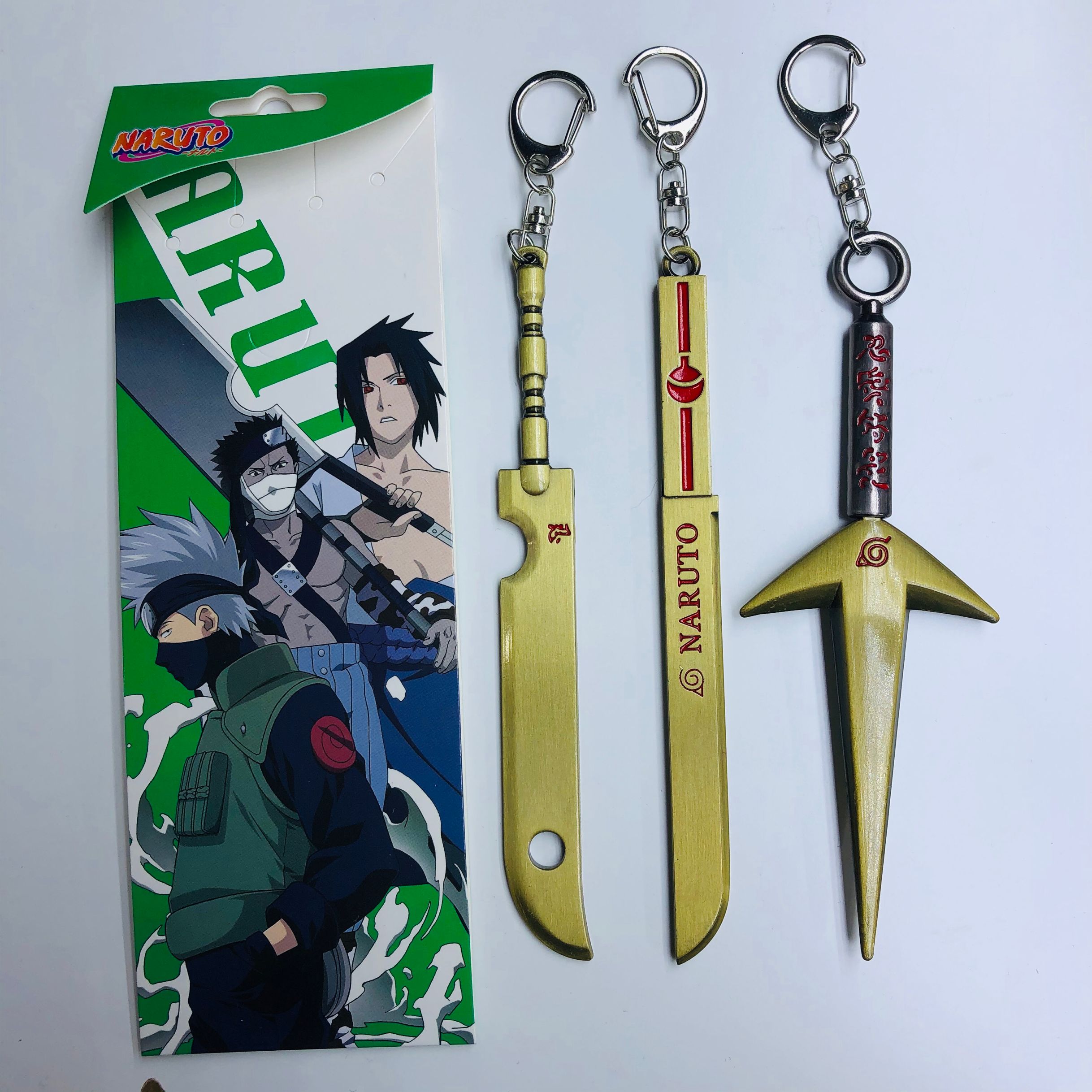 naruto anime weapon keychain