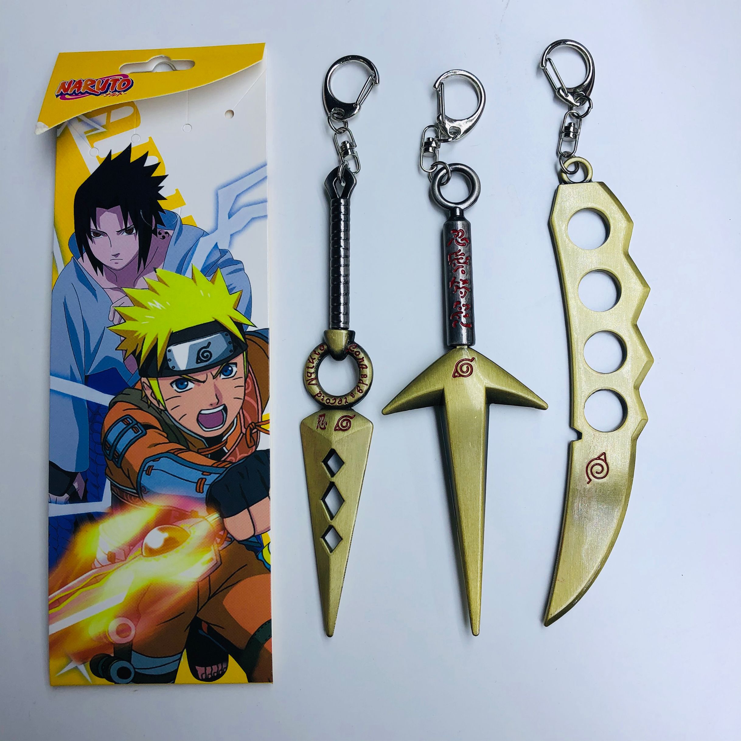 naruto anime weapon keychain