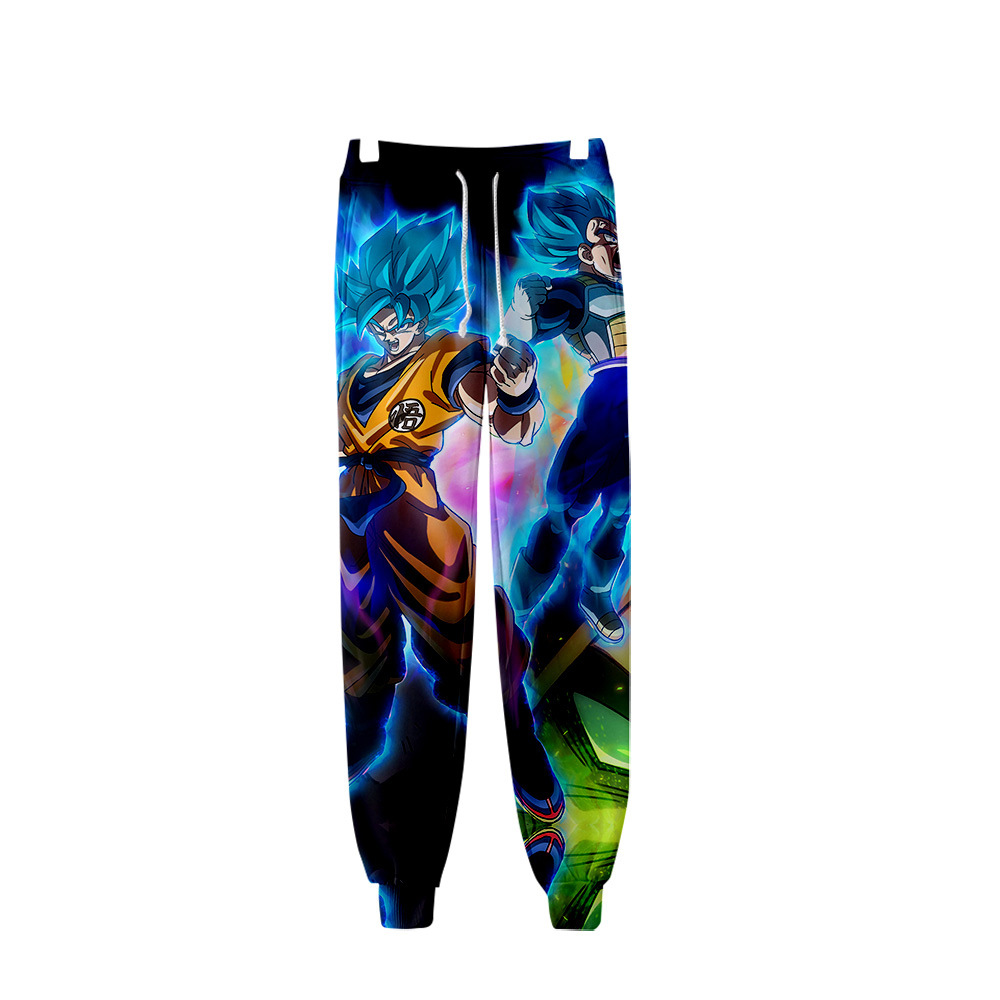 dragon ball anime 3d printed pants 2xs to 4xl