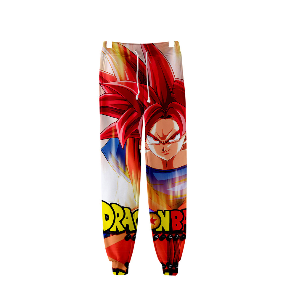 dragon ball anime 3d printed pants 2xs to 4xl