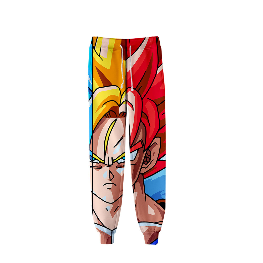 dragon ball anime 3d printed pants 2xs to 4xl