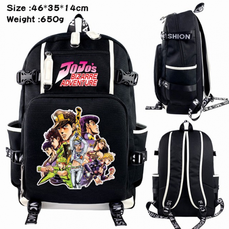 JoJos Bizarre Adventure Anime Backpack Student Backpack School Bag 46X35X14CM 650G