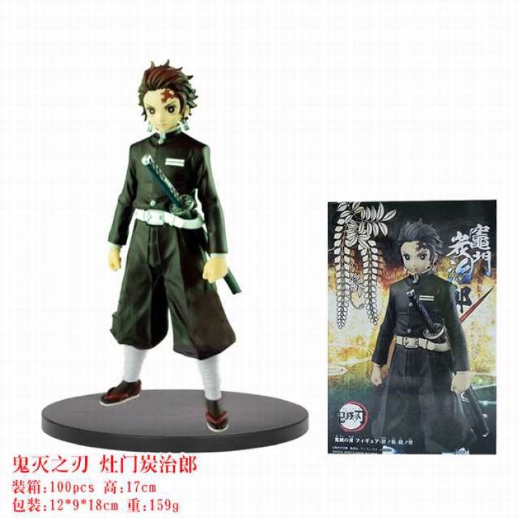 Demon Slayer Kimets Kamado Tanjirou Boxed Figure Decoration Model 17CM 159G a box of 100