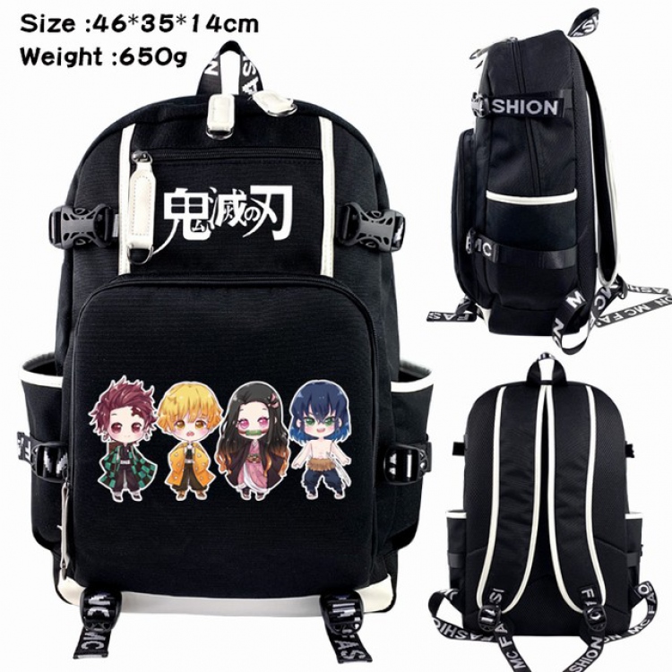 Demon Slayer Kimets Anime Backpack Student Backpack School Bag 46X35X14CM 650G