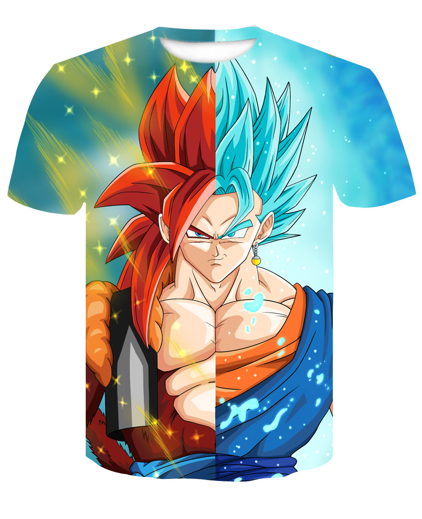 dragon ball anime 3d printed tshirt 2xs to 4xl