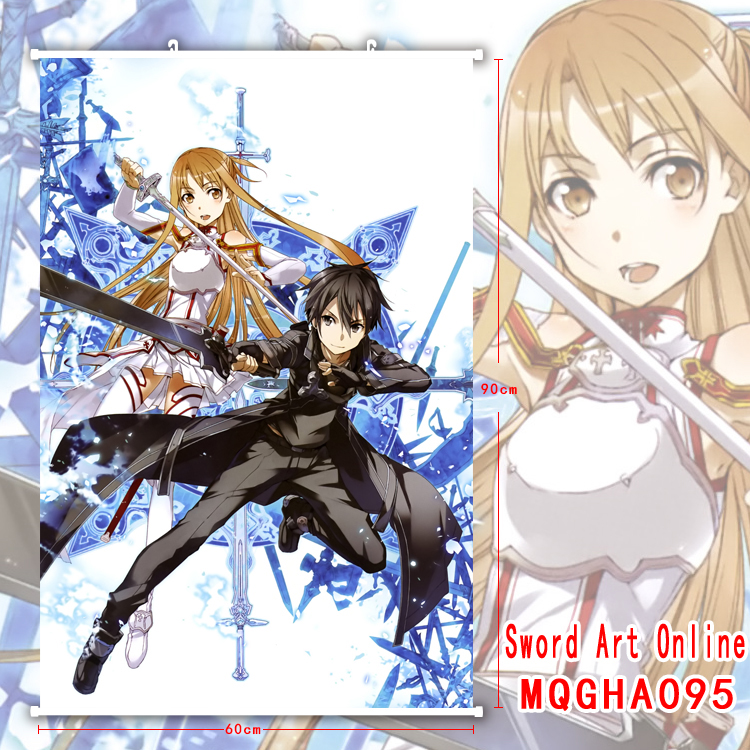 sword art online anime wallscroll 60*90cm