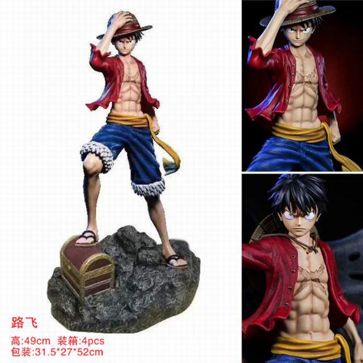 One Piece Monkey D. Luffy Boxed Figure Decoration Model Color box size:31.5x27x52cm a box of 4