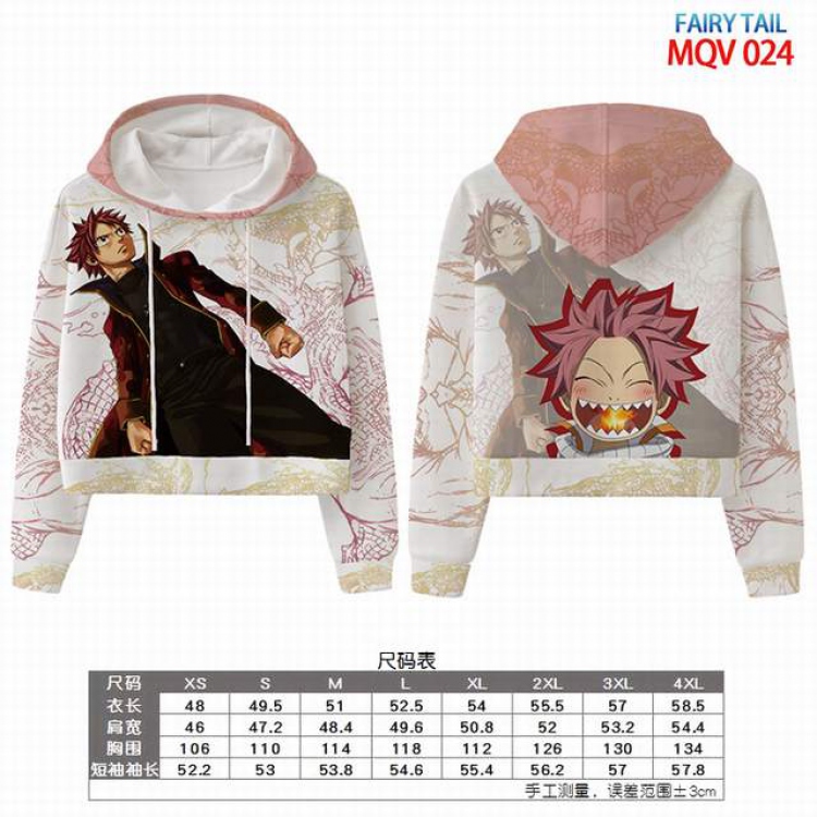 Fairy Tail Full color printed hooded pullover sweater 8 sizes from XS to 4XL MQV 024