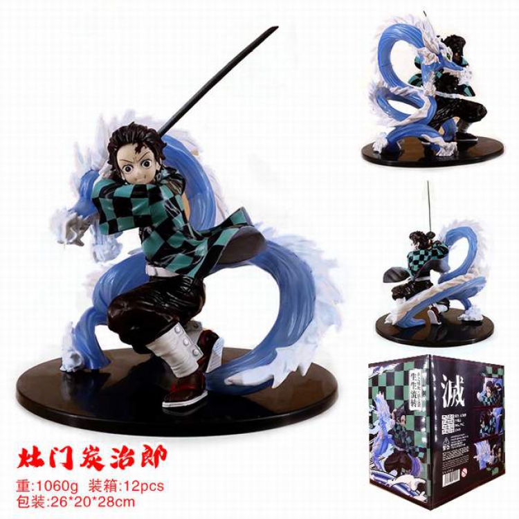 Demon Slayer Kimets Kamado Tanjirou Boxed Figure Decoration Model 1.06KG Color box size:26X20X28CM a box of 12