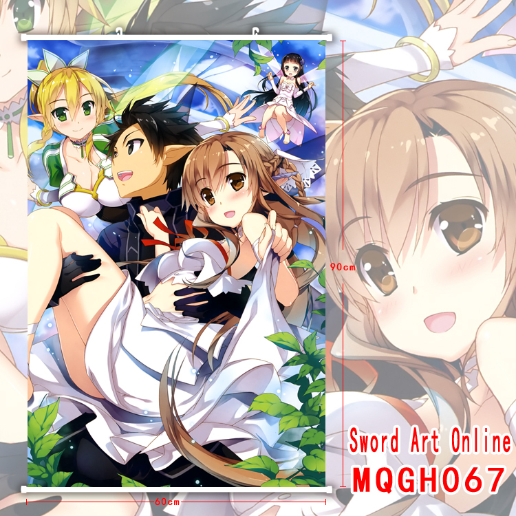 sword art online anime wallscroll 60*90cm