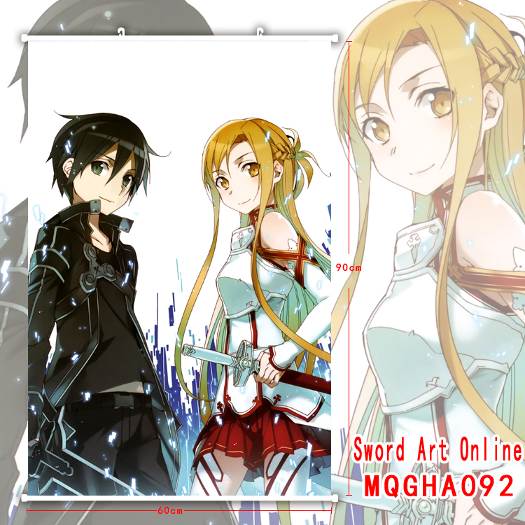 sword art online anime wallscroll 60*90cm