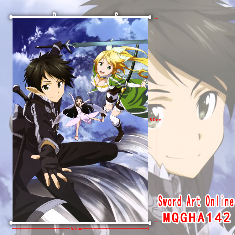 sword art online anime wallscroll 60*90cm