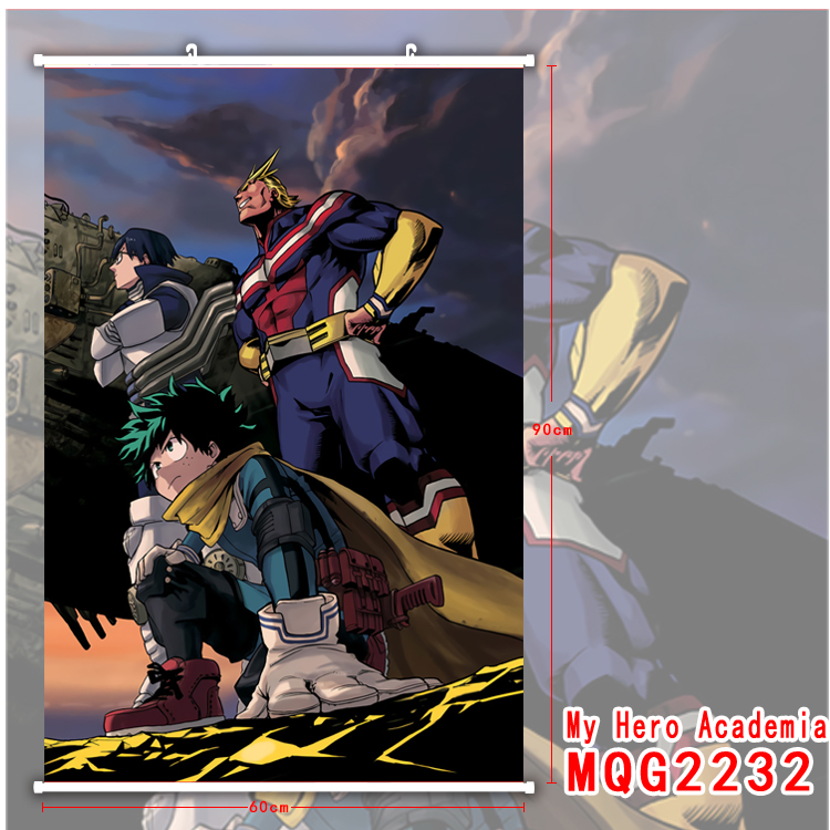 my hero academia anime wallscroll 60*90cm