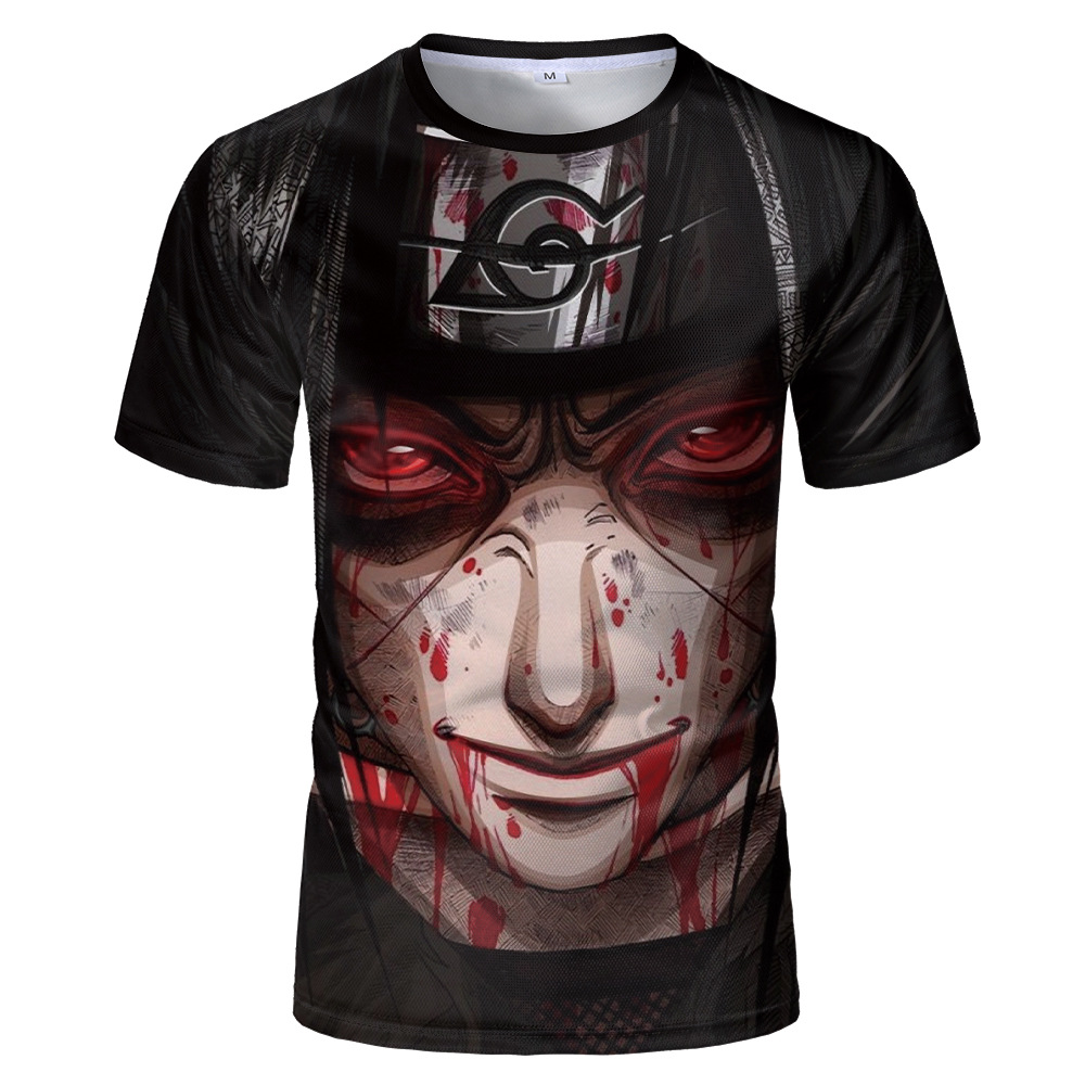 naruto anime 3d printed tshirt 2xs to 4xl