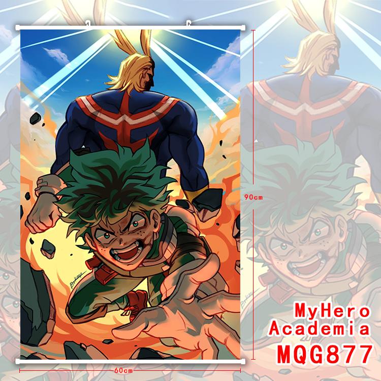 my hero academia anime wallscroll 60*90cm