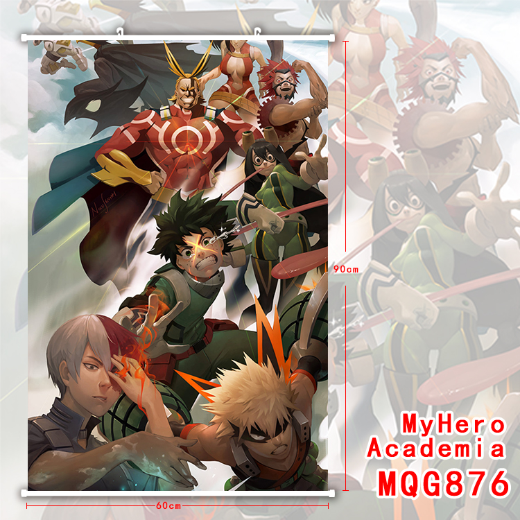 my hero academia anime wallscroll 60*90cm