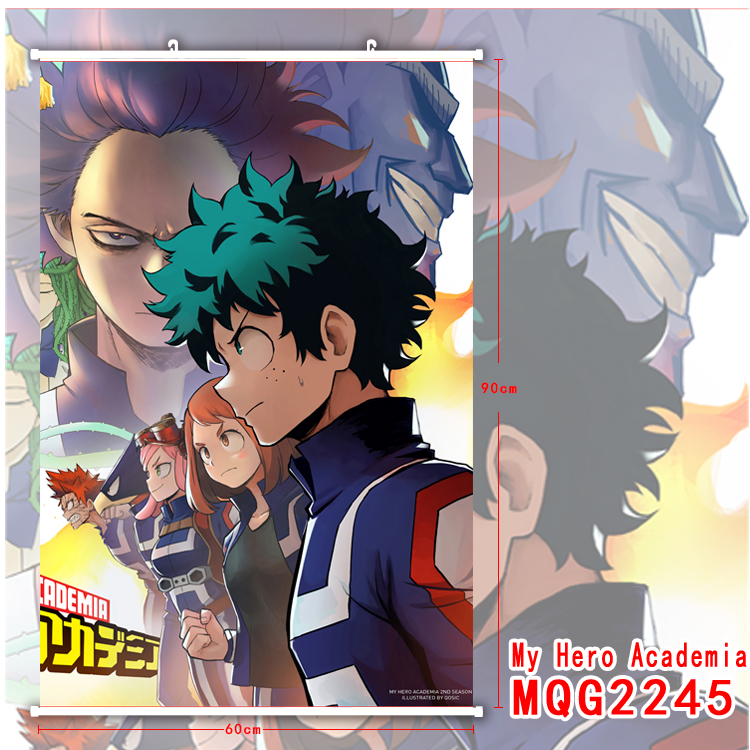 my hero academia anime wallscroll 60*90cm