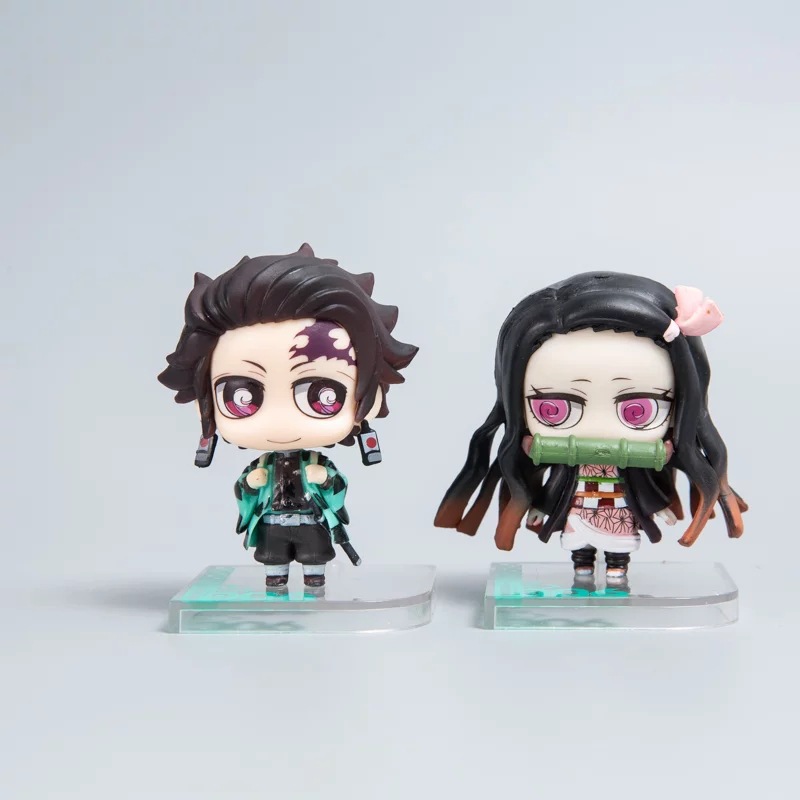 demon slayer anime figure with box 8.5cm price for a set