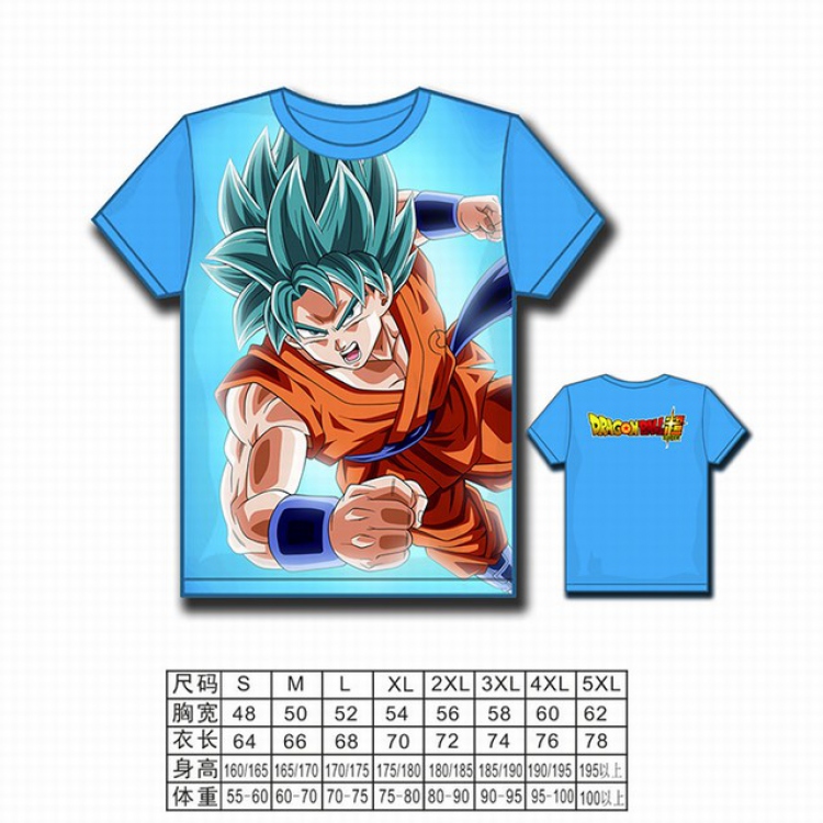 Dragon Ball Full color printed short-sleeved T-shirt S M L XL 2XL 3XL 4XL 5XL