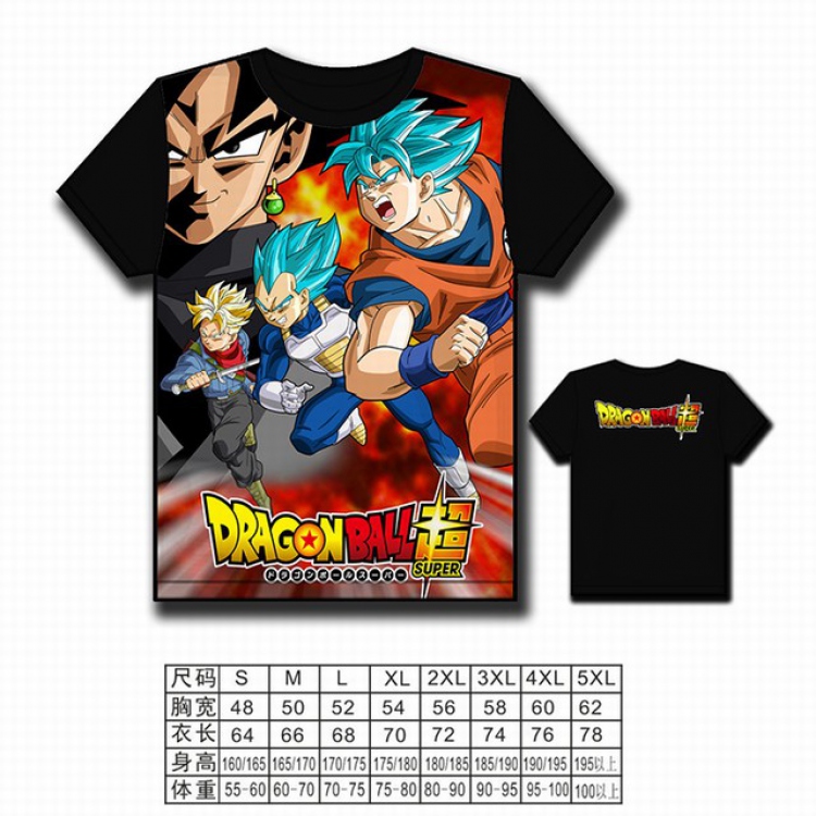 Dragon Ball Full color printed short-sleeved T-shirt S M L XL 2XL 3XL 4XL 5XL