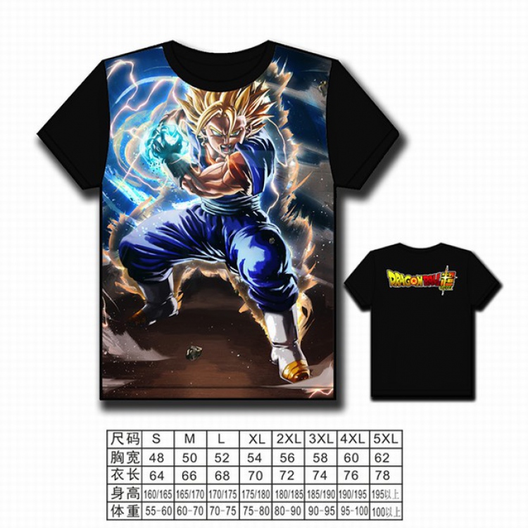 Dragon Ball Full color printed short-sleeved T-shirt S M L XL 2XL 3XL 4XL 5XL