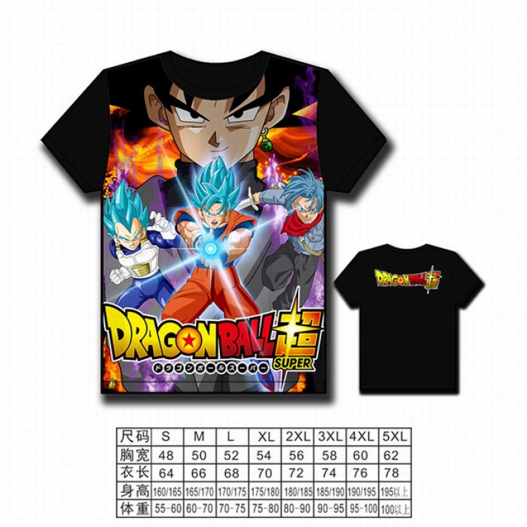 Dragon Ball Full color printed short-sleeved T-shirt S M L XL 2XL 3XL 4XL 5XL
