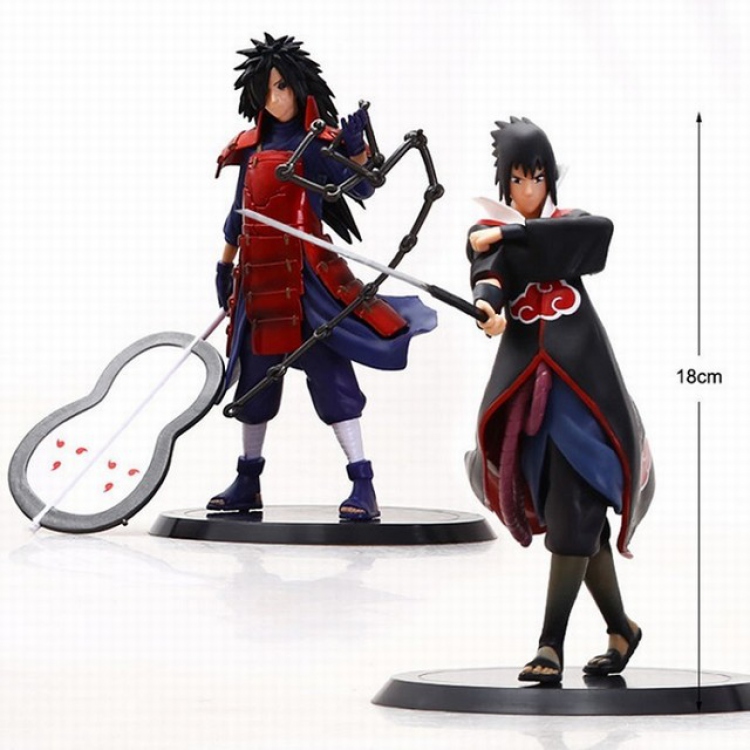 Naruto Uchiha Sasuke a set of two Boxed Figure Decoration Model a box of 60 sets