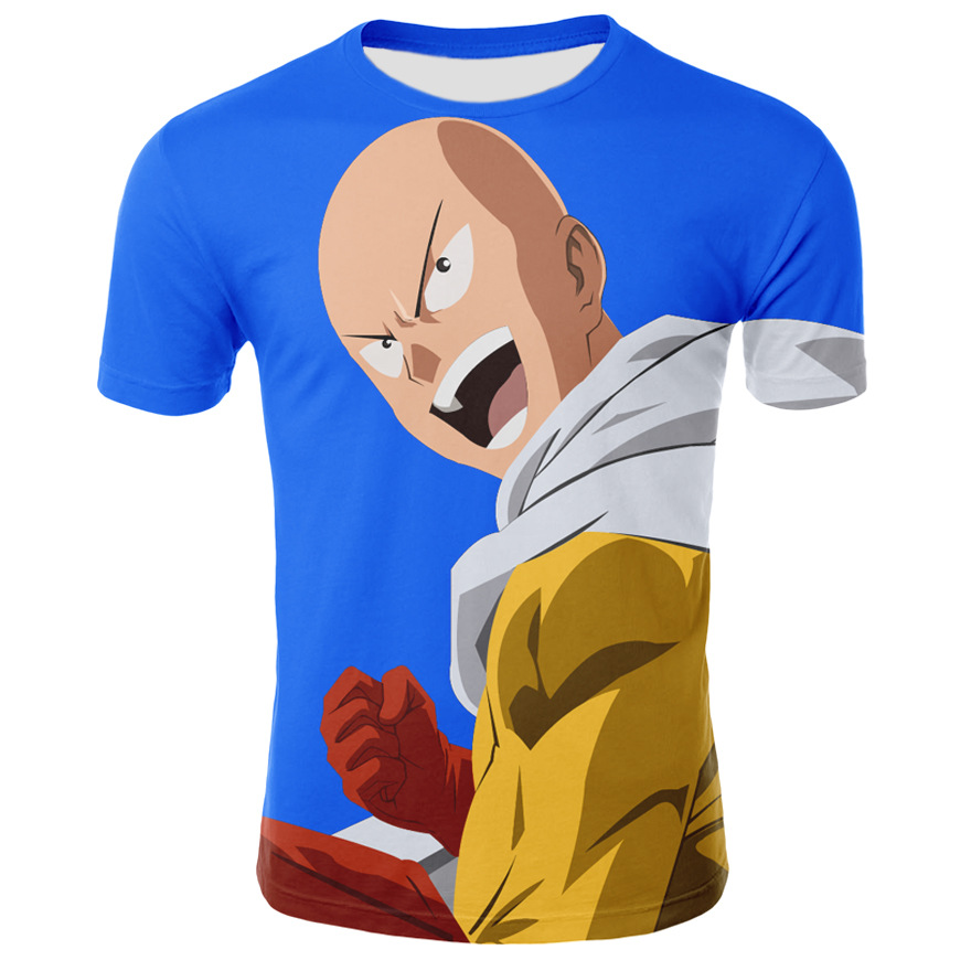 one punch man anime 3d printed tshirt 2xs to 4xl