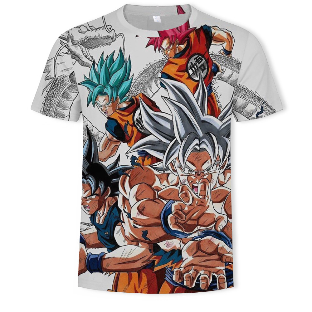 dragon ball anime 3d printed tshirt 2xs to 4xl