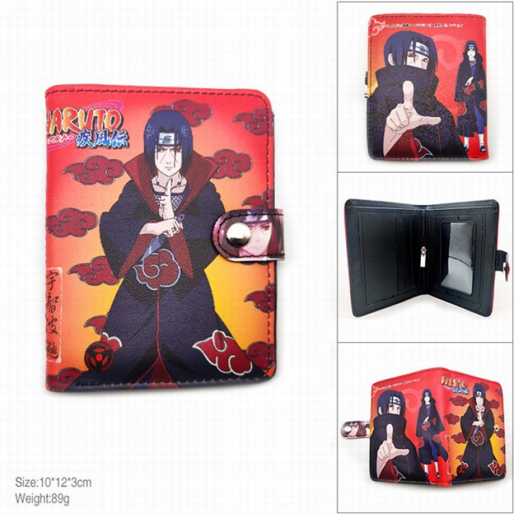 Naruto Full color short button wallet 11X9.5CM 60G SH-150