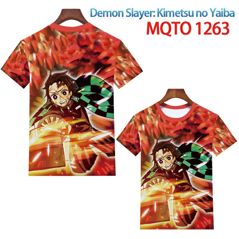 demon slayer anime 3d printed tshirt 2xs to 4xl