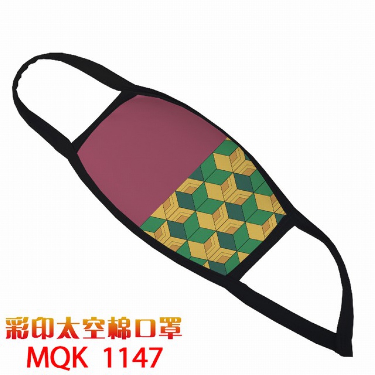 Demon Slayer Kimets Color printing Space cotton Masks price for 5 pcs MQK1147