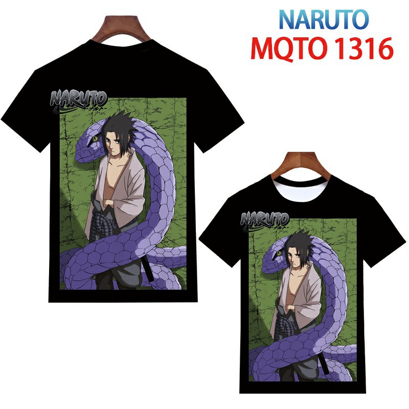 naruto anime 3d printed tshirt 2xs to 4xl