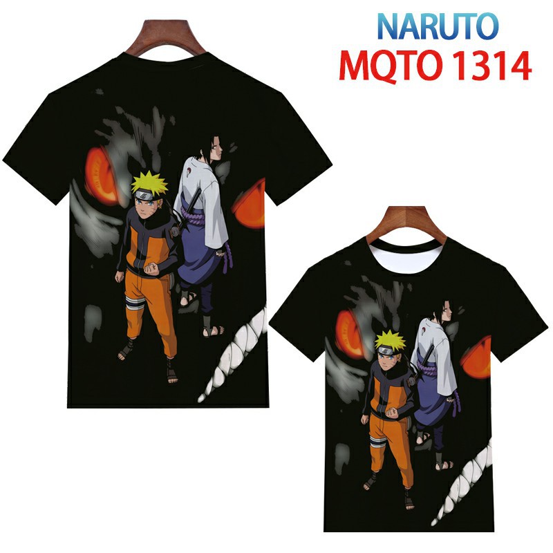 naruto anime 3d printed tshirt 2xs to 4xl