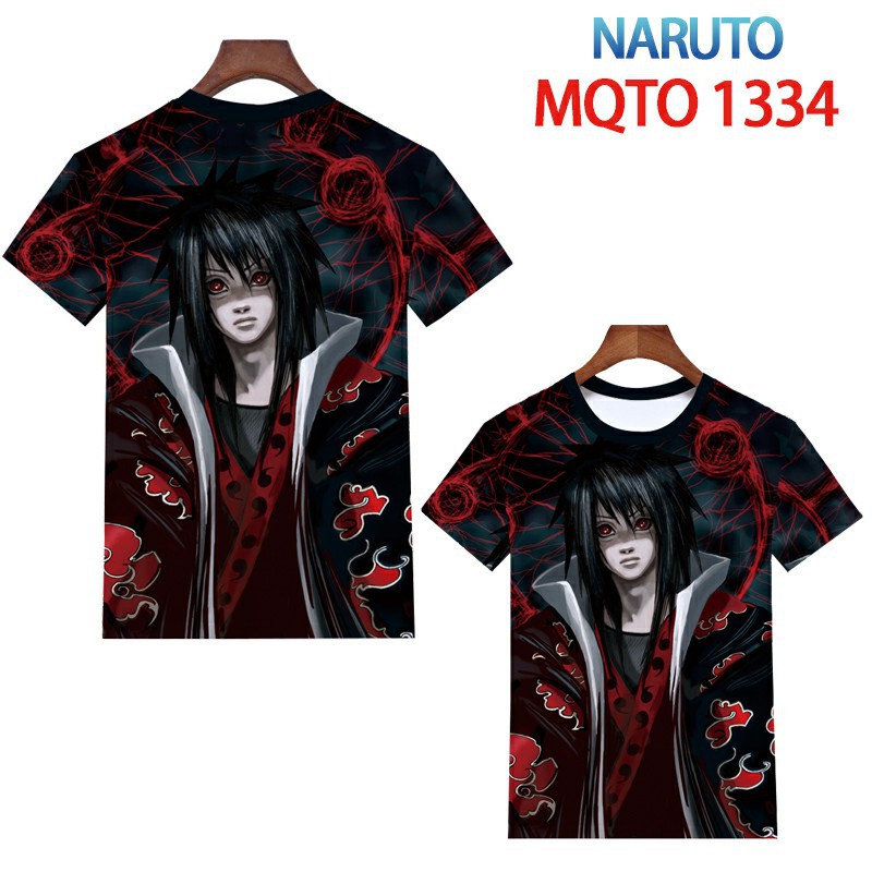 naruto anime 3d printed tshirt 2xs to 4xl