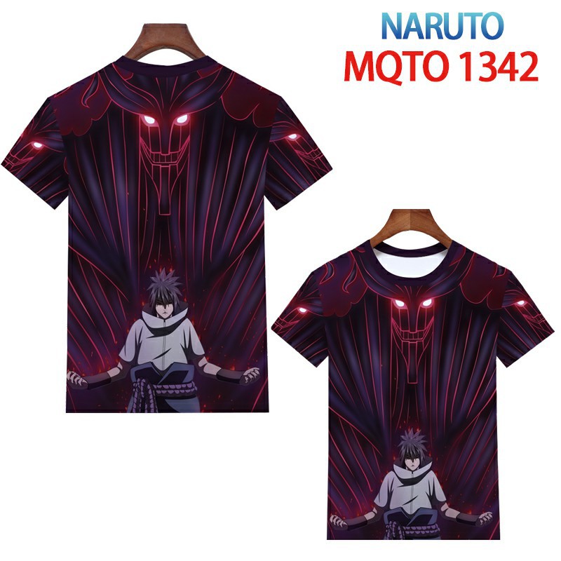 naruto anime 3d printed tshirt 2xs to 4xl