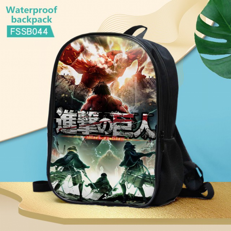 Attack on Titan Waterproof Backpack 30X17X40CM 0.5KG-FSSB044