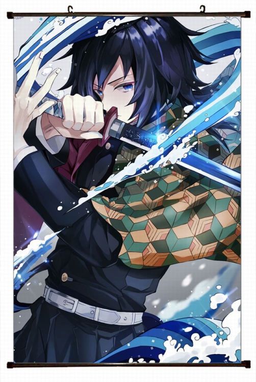 Demon Slayer Kimets Plastic pole cloth painting Wall Scroll 60X90CM preorder 3 days G4-100