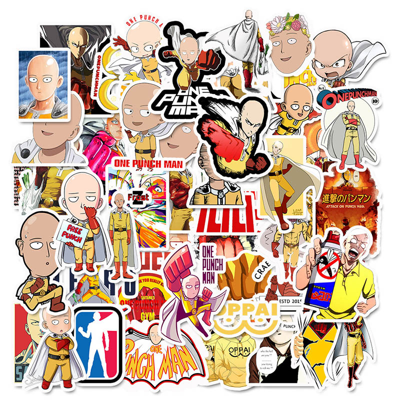 One Punch Man anime waterproof stickers set(50pcs a set) price for 5 set