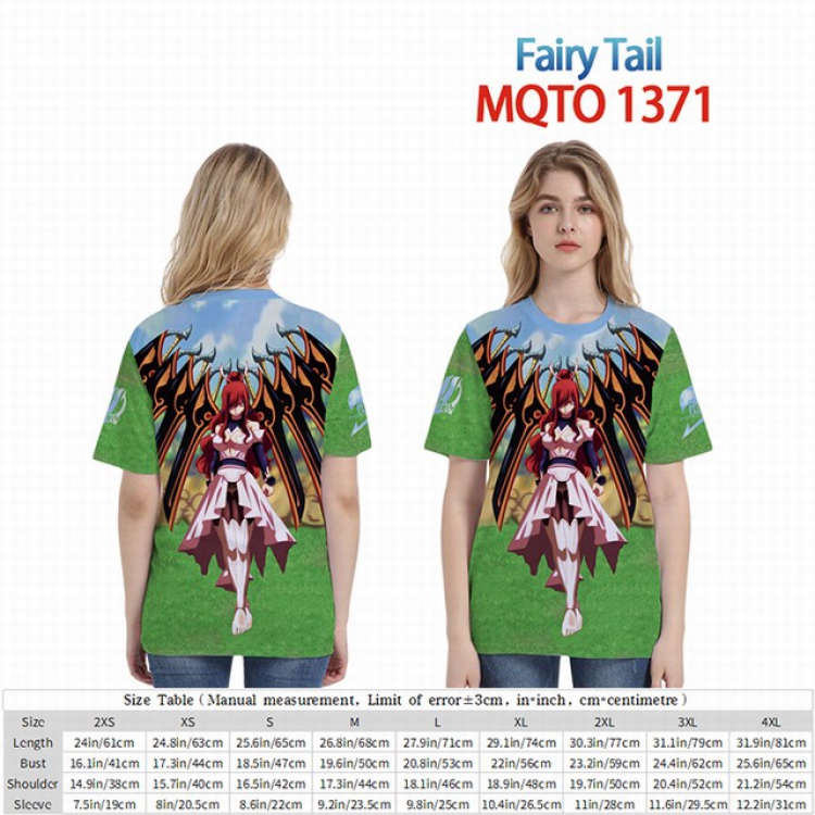 AttributeFairy Tail Full color short sleeve t-shirt 9 sizes from 2XS to 4XL MQTO-1371