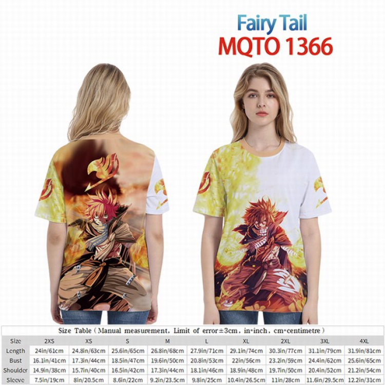 Fairy Tail Full color short sleeve t-shirt 9 sizes from 2XS to 4XL MQTO-1366