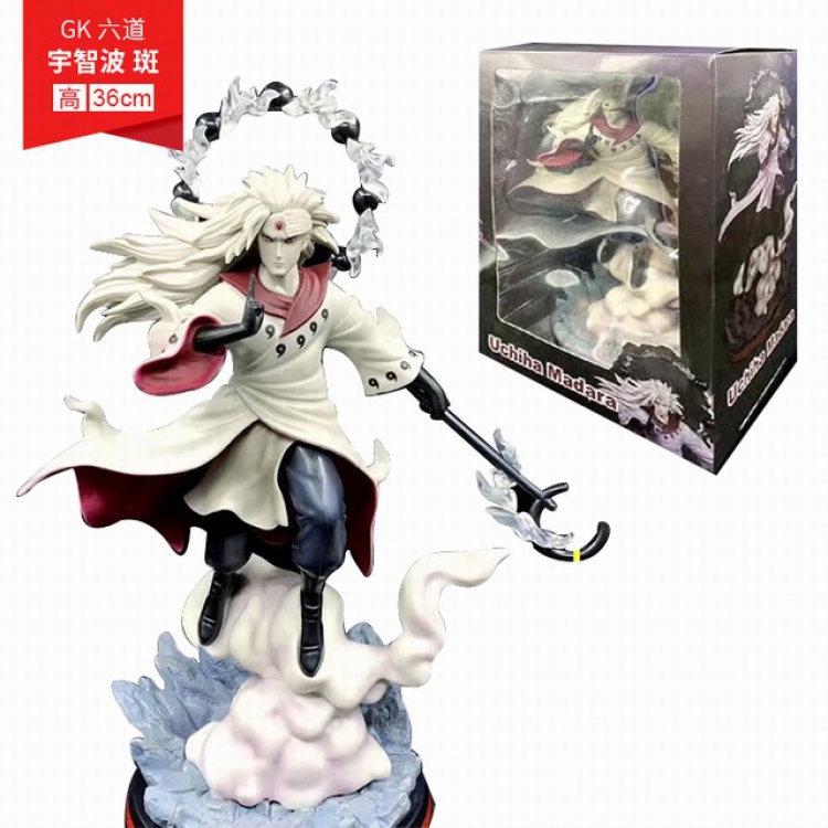 Naruto GK Uchiha Madara Boxed Figure Decoration Model 36CM 1.69KG a box of 16