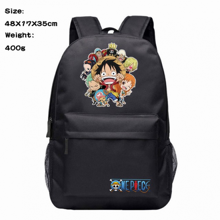 One Piece Anime 600D Canvas Backpack Waterproof School Bag 48X17X35CM 400G
