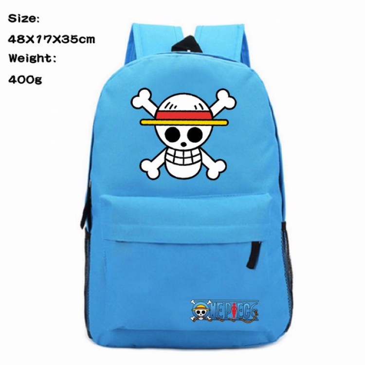 One Piece Luffy Anime 600D Canvas Backpack Waterproof School Bag 48X17X35CM 400G
